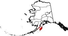 Ubicación de Womens Bay en Alaska