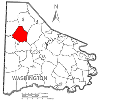 Ubicación en el condado de WashingtonUbicación del condado en PensilvaniaUbicación de Pensilvania en EE. UU.