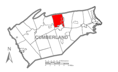 Ubicación en el condado de CumberlandUbicación del condado en PensilvaniaUbicación de Pensilvania en EE. UU.