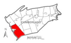 Ubicación en el condado de CumberlandUbicación del condado en PensilvaniaUbicación de Pensilvania en EE. UU.