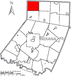 Ubicación en el condado de IndianaUbicación del condado en PensilvaniaUbicación de Pensilvania en EE. UU.