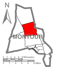 Ubicación en el condado de MontourUbicación del condado en PensilvaniaUbicación de Pensilvania en EE. UU.