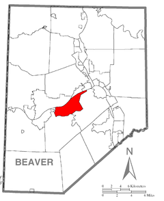Ubicación en el condado de BeaverUbicación del condado en PensilvaniaUbicación de Pensilvania en EE. UU.