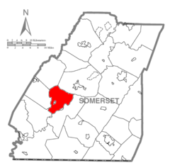 Ubicación en el condado de SomersetUbicación del condado en PensilvaniaUbicación de Pensilvania en EE. UU.