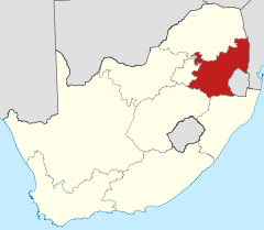 Ubicación de Mpumalanga