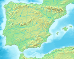 Localización de Cirujeda en Iberia