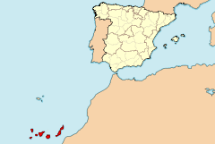 Ubicación de Canarias
