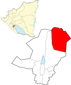 Territorio de Tisma en el departamento de Masaya.