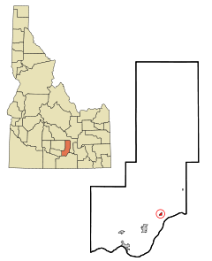Ubicación en el condado de Minidoka en Idaho Ubicación de Idaho en EE. UU.