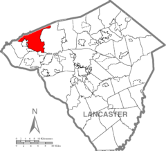 Ubicación en el condado de LancasterUbicación del condado en PensilvaniaUbicación de Pensilvania en EE. UU.