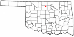 Ubicación en el condado de Garfield en OklahomaUbicación de Oklahoma en EE. UU.