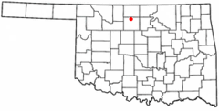 Ubicación en el condado de Garfield en OklahomaUbicación de Oklahoma en EE. UU.
