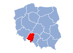 Ubicación de Voivodato de Opole