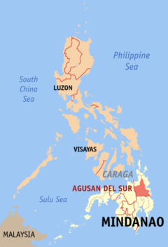 Ubicación de Agusan del Sur