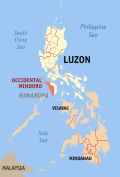 Ubicación de Mindoro Occidental