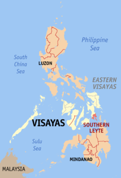 Ubicación de Leyte del Sur