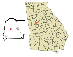 Pike County Georgia Incorporated and Unincorporated areas Concord Highlighted.svg