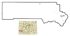 Ubicación en el condado de San Miguel en el estado de Colorado Ubicación de Colorado en EE. UU.