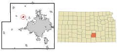 Ubicación en el condado de Sedgwick en Kansas.Ubicación de Kansas en Estados Unidos.