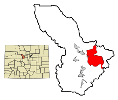 Ubicación en el condado de Summit en el estado de Colorado Ubicación de Colorado en EE. UU.