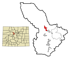 Ubicación en el condado de Summit en el estado de Colorado Ubicación de Colorado en EE. UU.