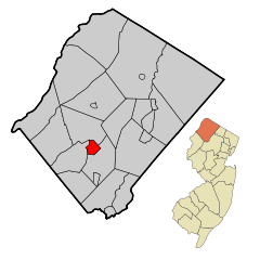 Ubicación en el condado de Sussex en Nueva JerseyUbicación de Nueva Jersey en EE. UU.