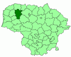 Ubicación de Distrito Municipio de Telšiai
