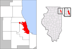 Ubicación en el condado de CookUbicación de Illinois en EE. UU.