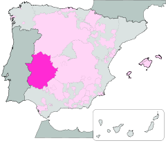 VdlT Extremadura location.svg
