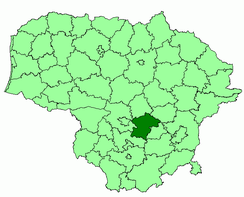 Situación de Distrito Municipio de Kaišiadorys
