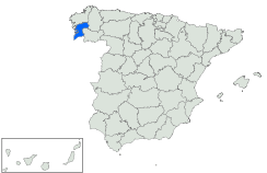 Situación de la provincia de Pontevedra