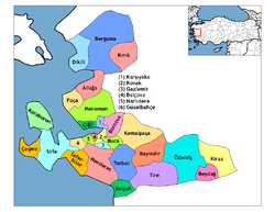 Ubicación de Gaziemir dentro de Turquía