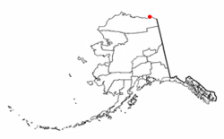Localización de Kaktovik en Alaska