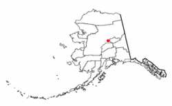 Localicazión de Nenana dentro del estado de Alaska