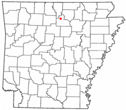 Localización de Fifty-Six en el estado de Arkansas