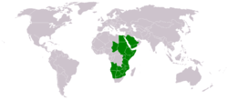 Distribución de Acacia mellifera