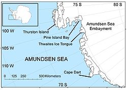 Mapa del mar de Amundsen
