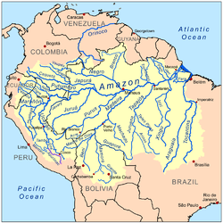 Localización en la cuenca amazónica