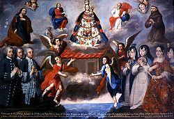 Ayala La familia del Valle a los pies de la Virgen de Loreto.jpg