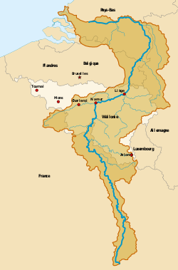 Localización del Rur en la cuenca del Mosa
