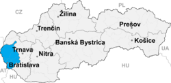 Región de Bratislava II en Eslovaquia