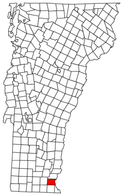 Localización en el estado de Vermont