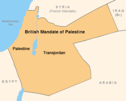 Ubicación de Transjordania
