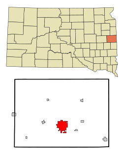 Localización en Condado de Brookings en el estado de Dakota del Sur