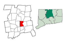 Localización en el Condado de Hartford, Connecticut
