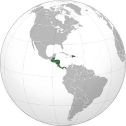 Central American Integration System (orthographic projection).svg