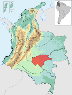 Situación de Guaviare (departamento)