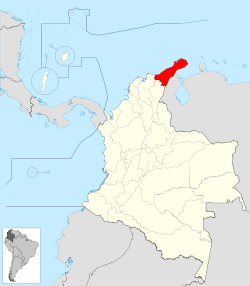 Ubicación de La Guajira