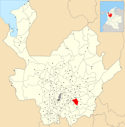 Ubicación de Granada en Antioquia