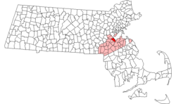 Location in Massachusetts